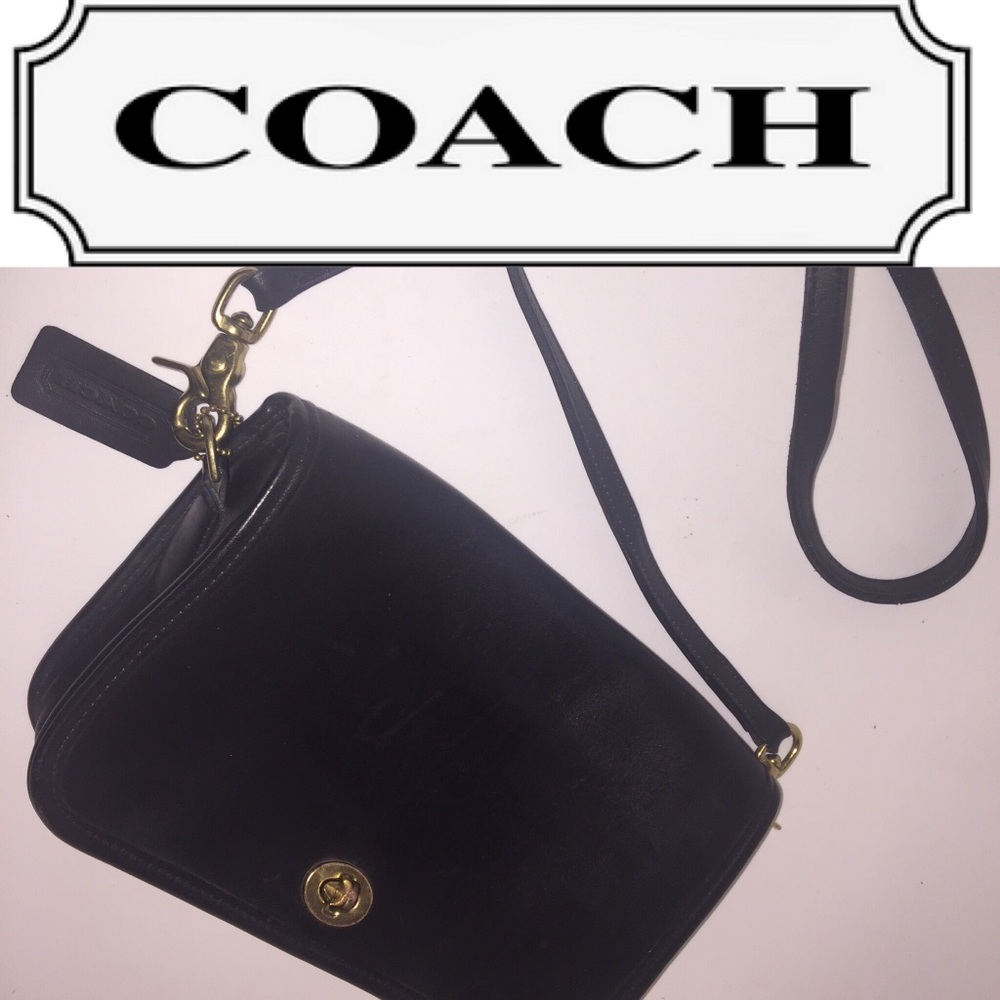 Vintage COACH Structured Purse with Heavy Hardware